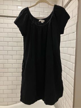 NURSING Loyal Hana Black Short Sleeve Scoop-Neck Mini Dress